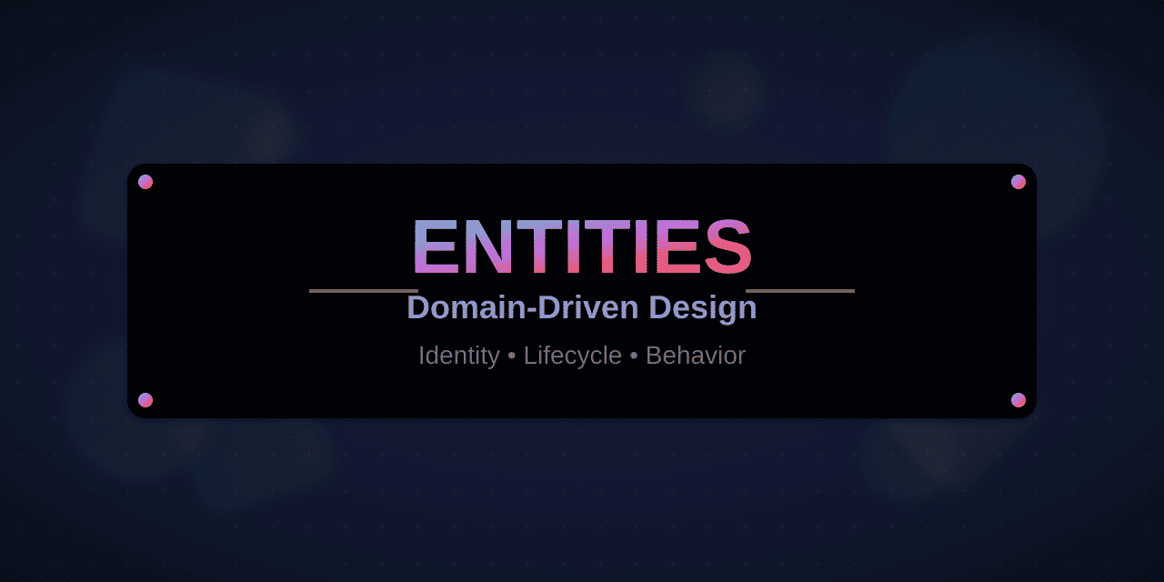 Entities in Domain-Driven Design - conceptual illustration